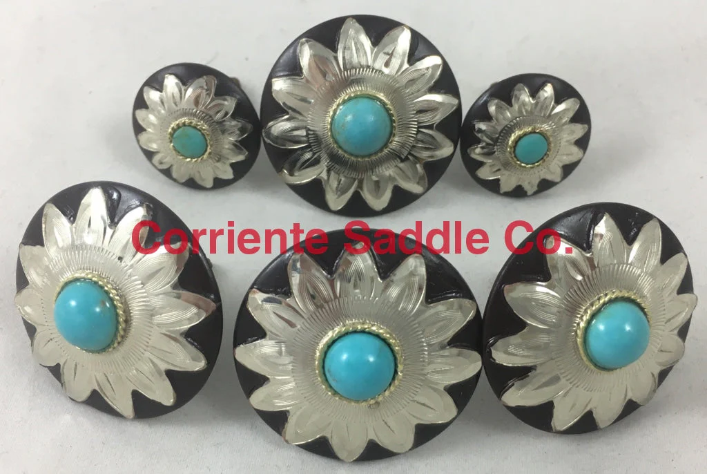 CBCONCH 109B Starburst With Turquoise Conchos - Image 2