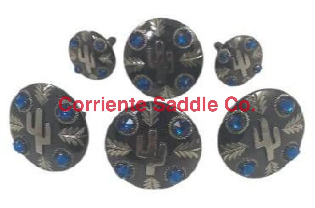 CBCONCH 129E Cactus Turquoise Stone Conchos - Image 2