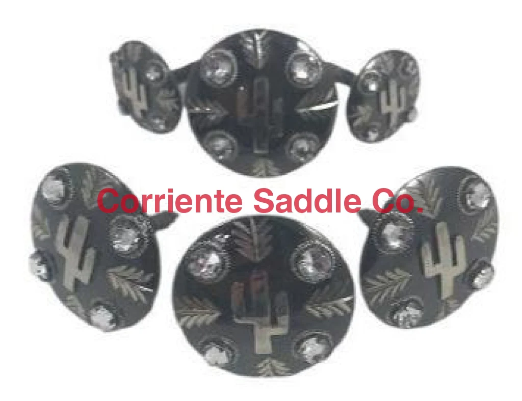 CBCONCH 129E Cactus Turquoise Stone Conchos - Image 3