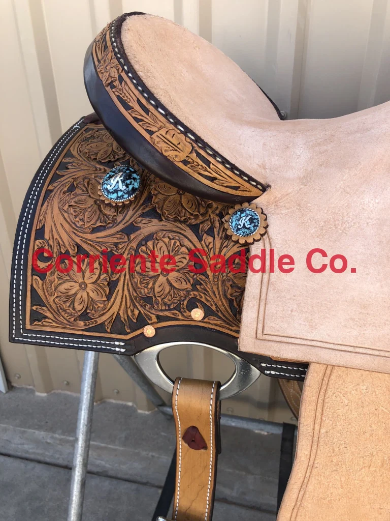 CBCONCH 130 Crushed Turquoise Stone Conchos - Image 3