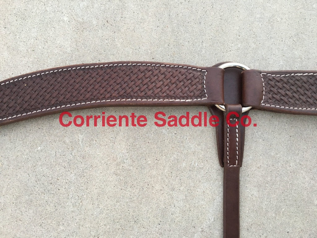 CSBC 120 Barrel 3-Piece Chocolate Leather Basket - Image 2