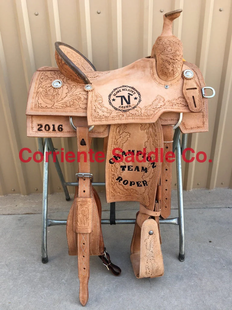 CSR 117F Corriente Team Roping Saddle - Image 2