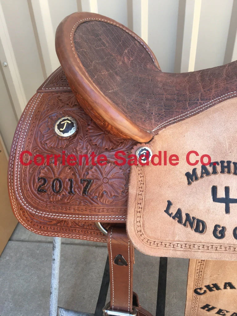 CSR 160A Corriente Team Roping Saddle - Image 2