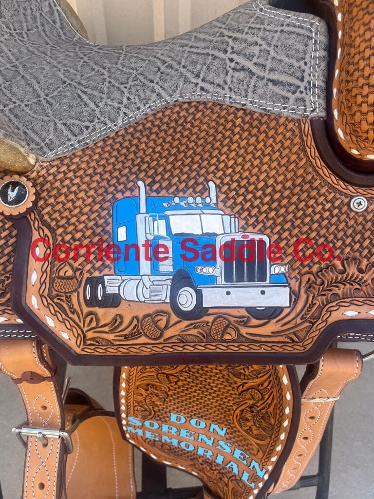 CSR 164C Corriente Team Roping Saddle - Image 2