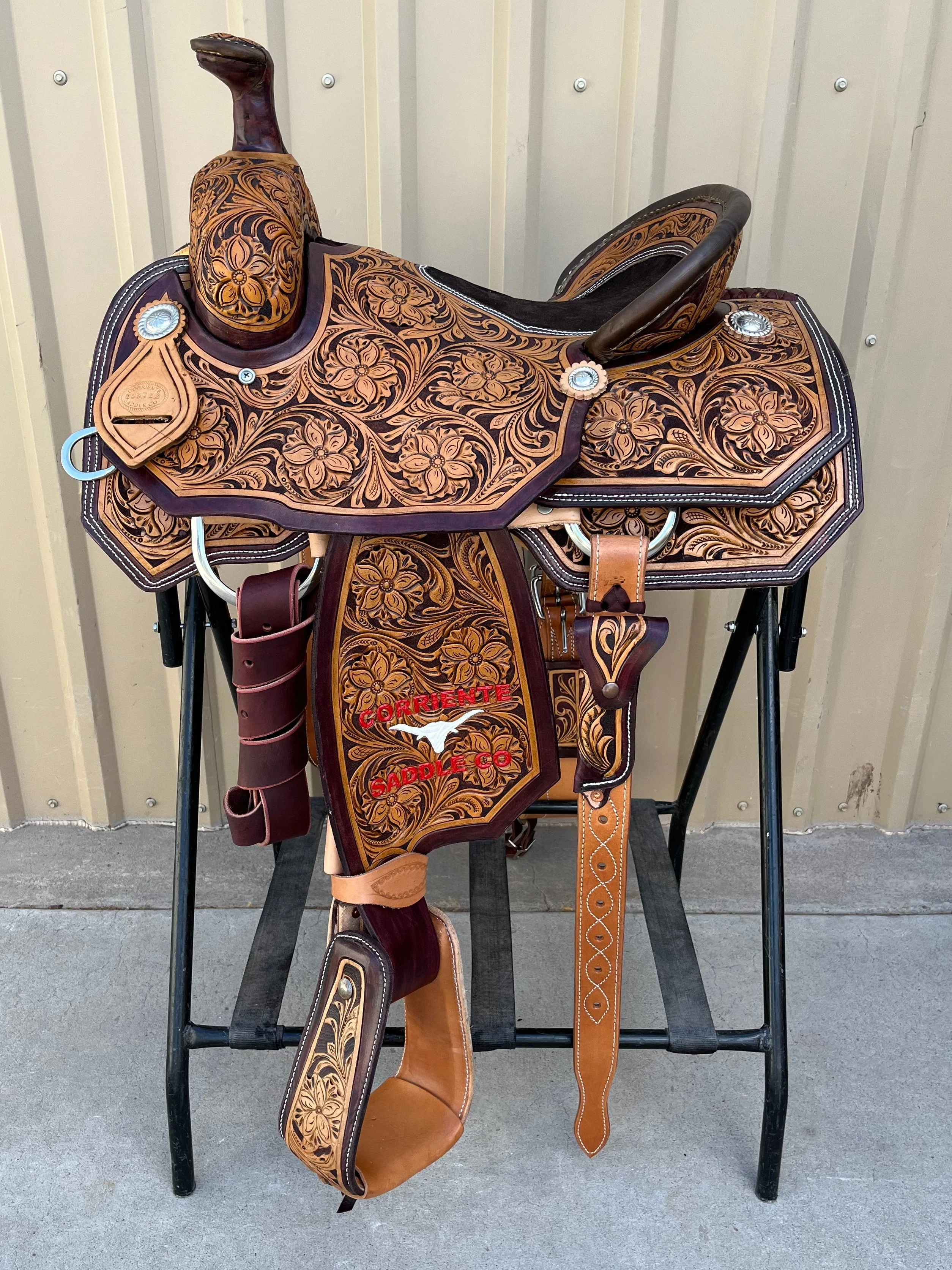 CSR 170B Corriente Team Roping Saddle - Image 2
