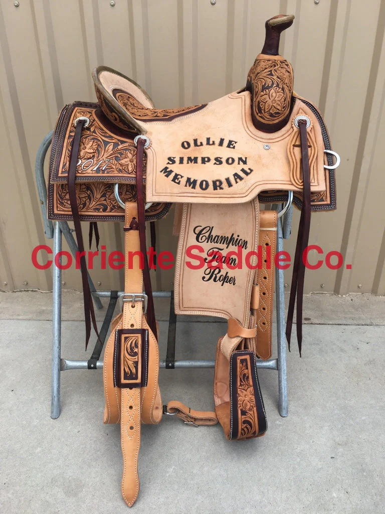 CSR 173A Corriente Team Roping Saddle - Image 2