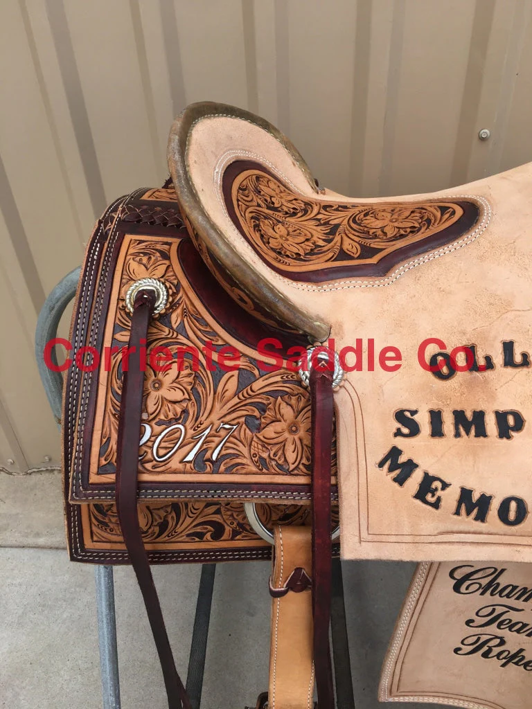 CSR 173A Corriente Team Roping Saddle - Image 3