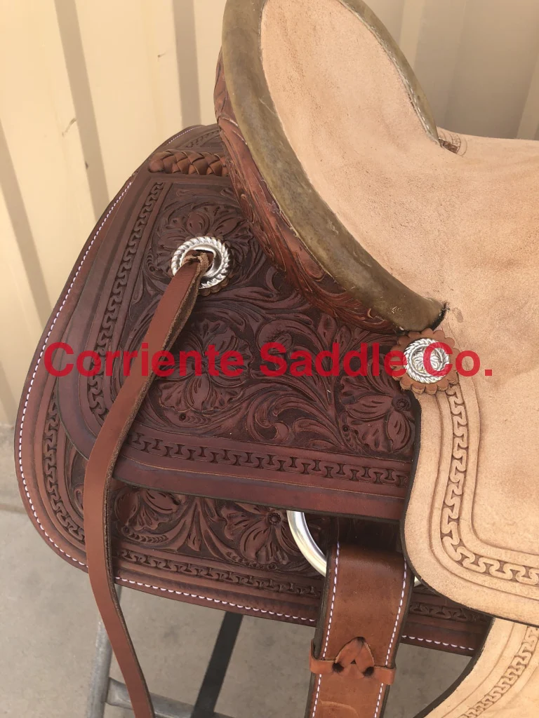 CSY 707CA 13" Corriente Youth Buckaroo Association Saddle - Image 2