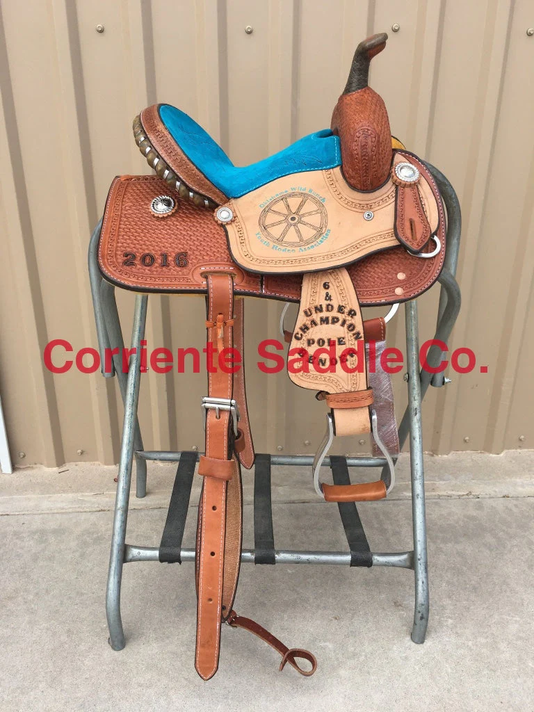 CSY 710 10 Inch Corriente Youth Kids Barrel Saddle - Image 2