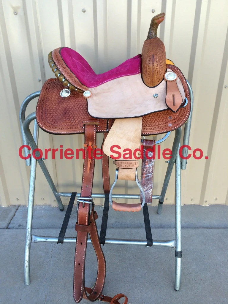 CSY 712 10 Inch Corriente Youth Kids Barrel Saddle - Image 2
