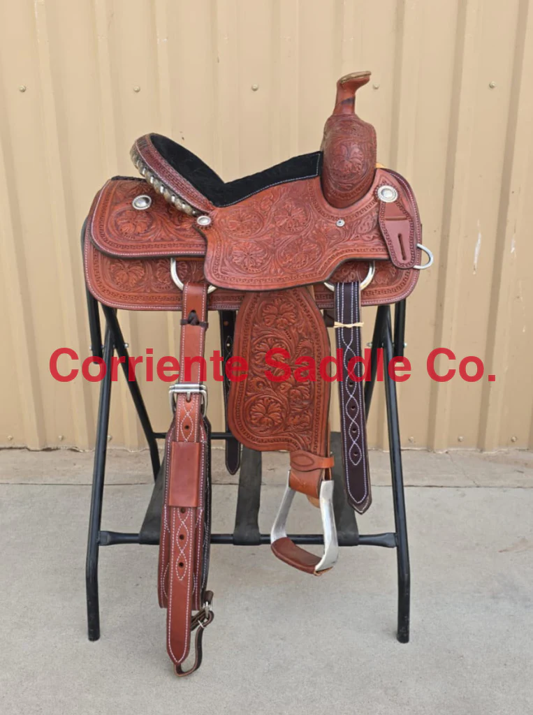 CSY 721 13 Inch Corriente Youth Kids Roping Saddle - Image 2